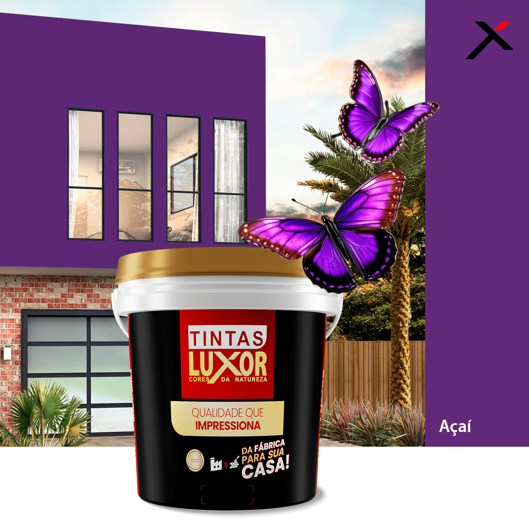 Tinta Premium Acetinado Açaí – Luxor
