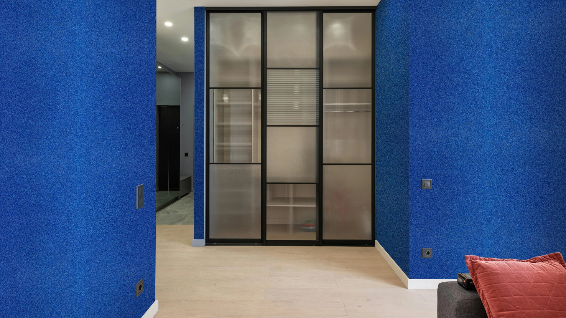 Textura Luxor Microsseixo Fino Azul Índigo Intenso