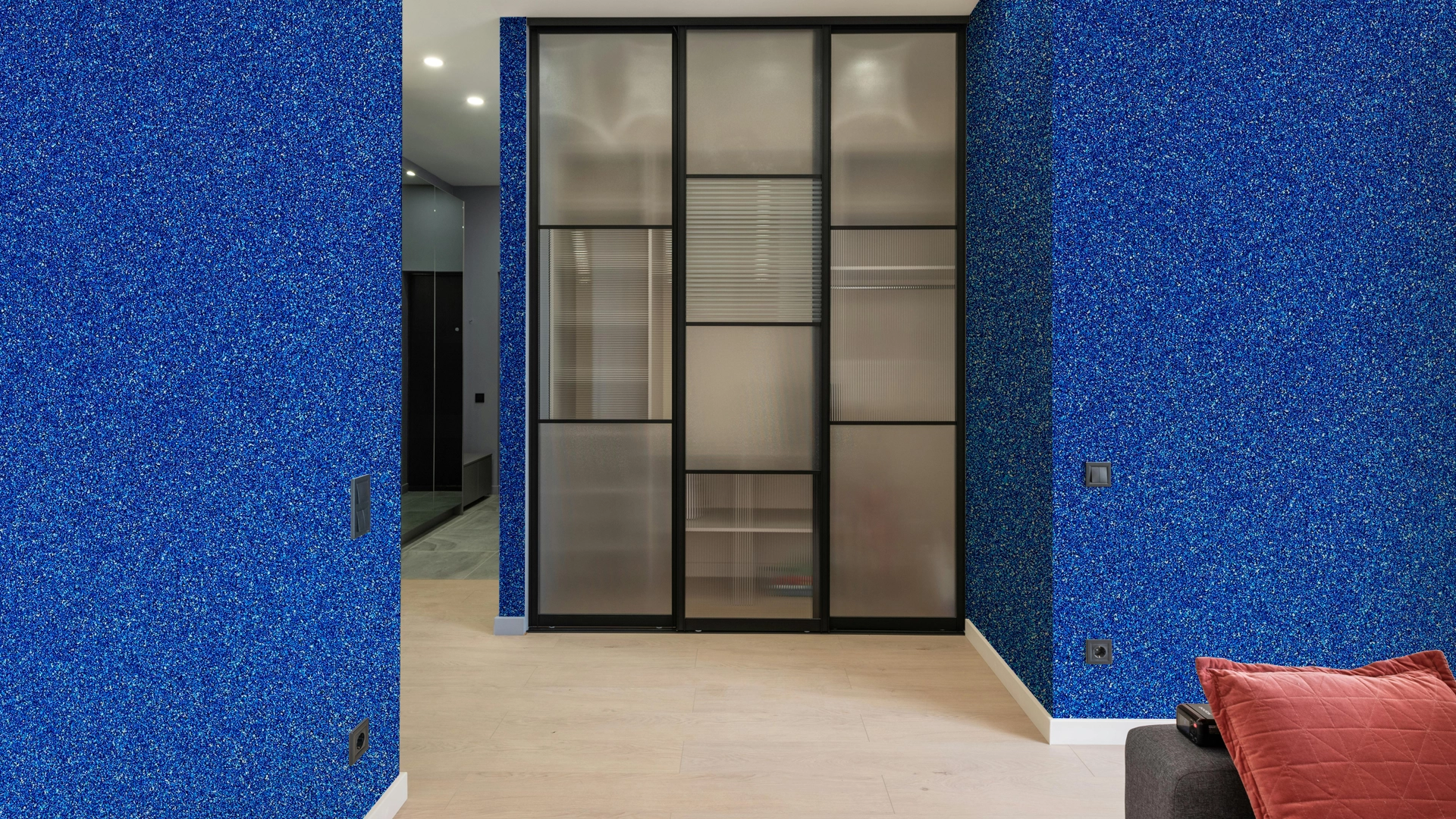 Textura Luxor Microsseixo Médio Azul Índigo Intenso