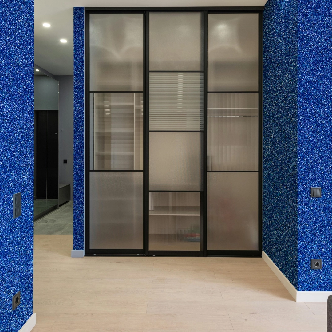 Textura Luxor Microsseixo Médio Azul Índigo Intenso