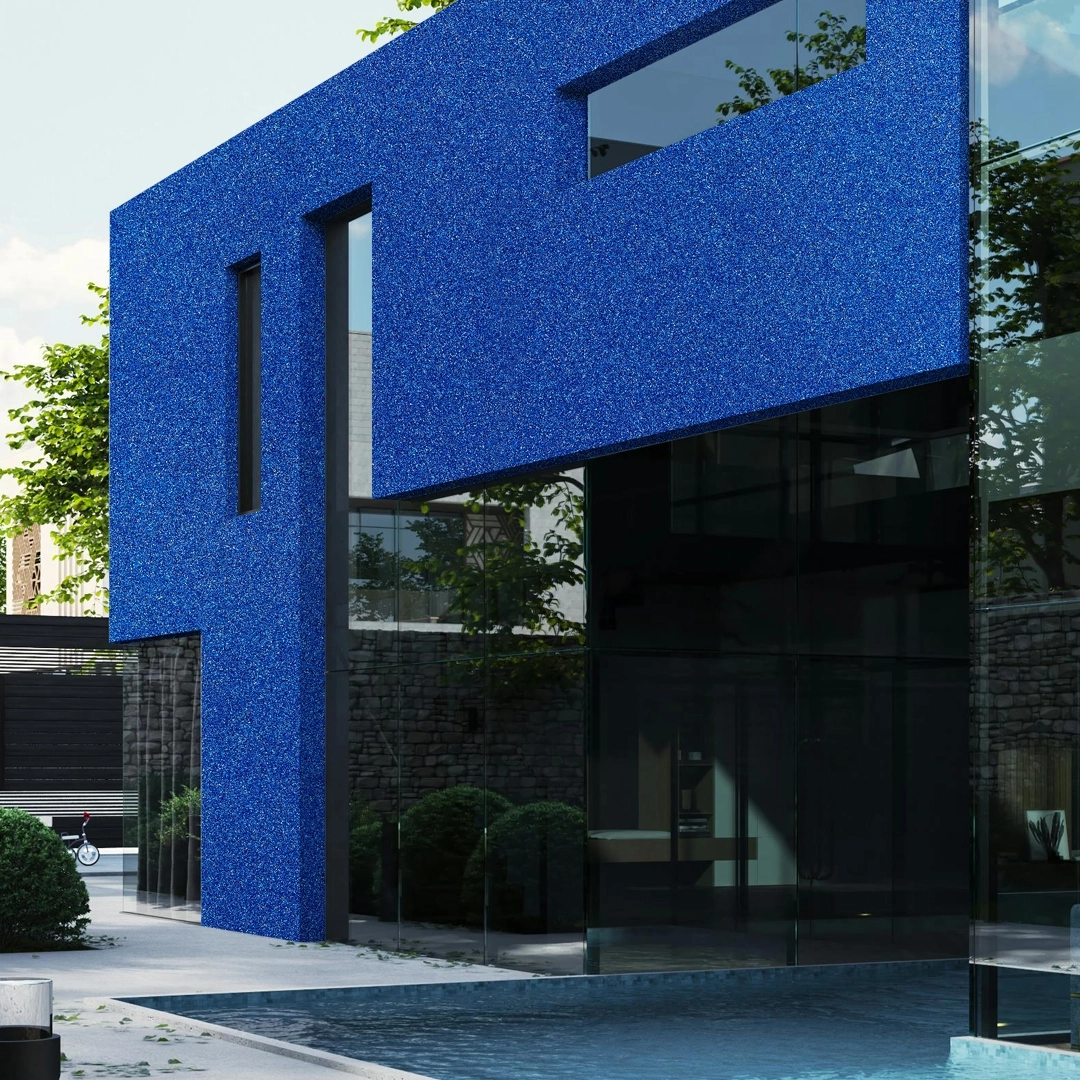Textura Luxor Microsseixo Médio Azul Índigo Intenso