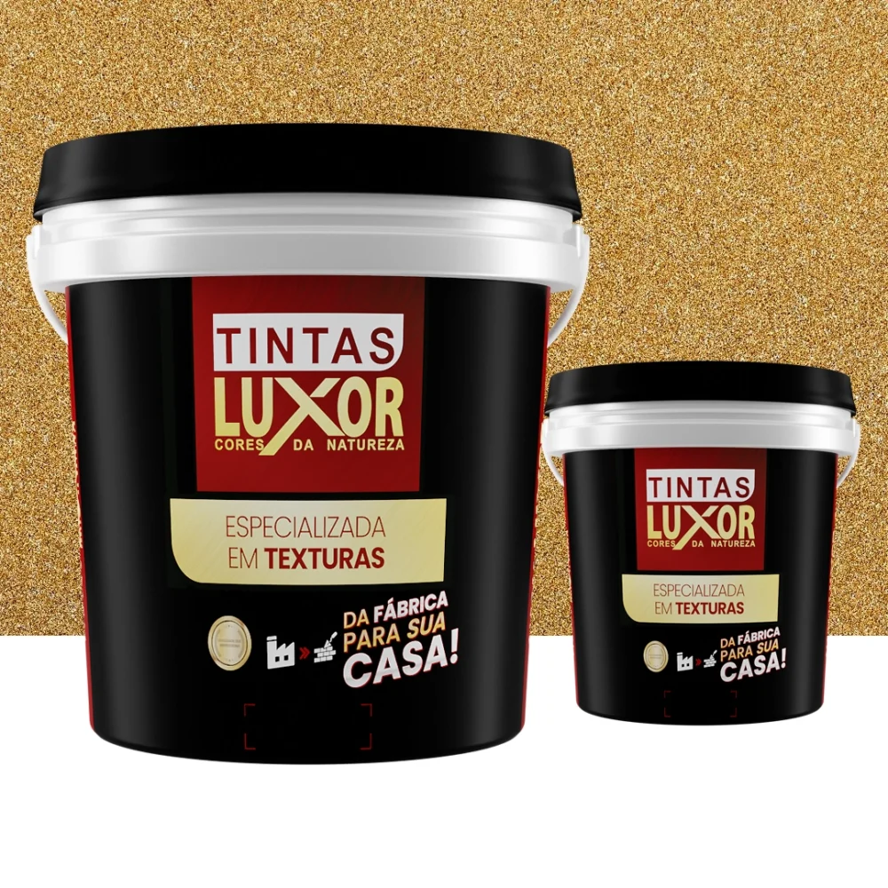 Kit Microsseixo Médio Amarelo Horus Textura Luxor - Interno - Rende 5m²