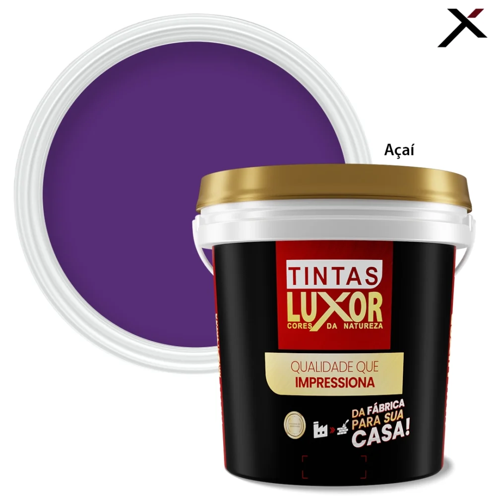 Tinta Premium Acetinado Açaí – Luxor