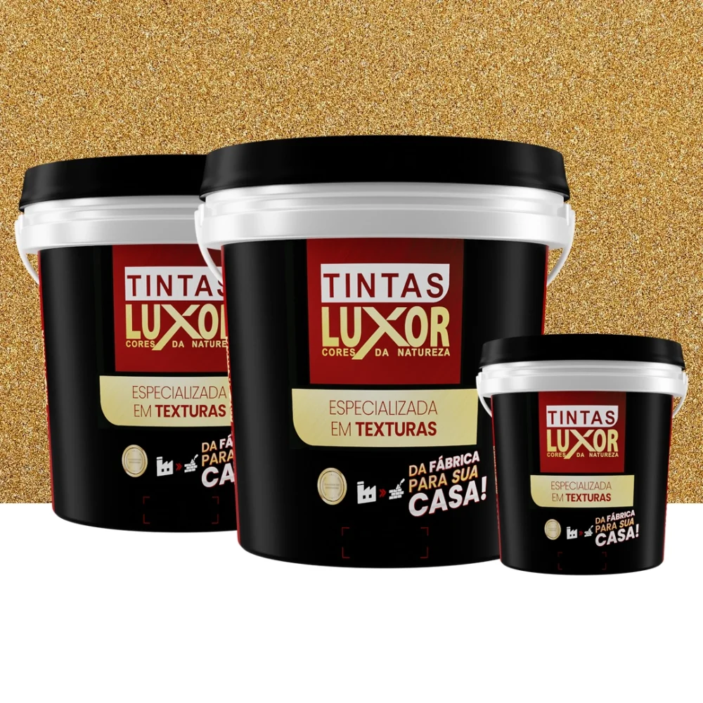 Kit Microsseixo Médio Amarelo Horus Intenso Textura Luxor - Interno - Rende 10m²