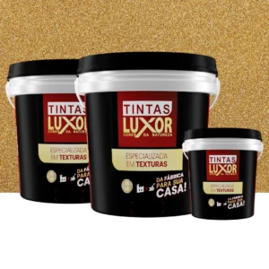 Kit Microsseixo Médio Amarelo Horus Intenso Textura Luxor - Interno - Rende 10m²