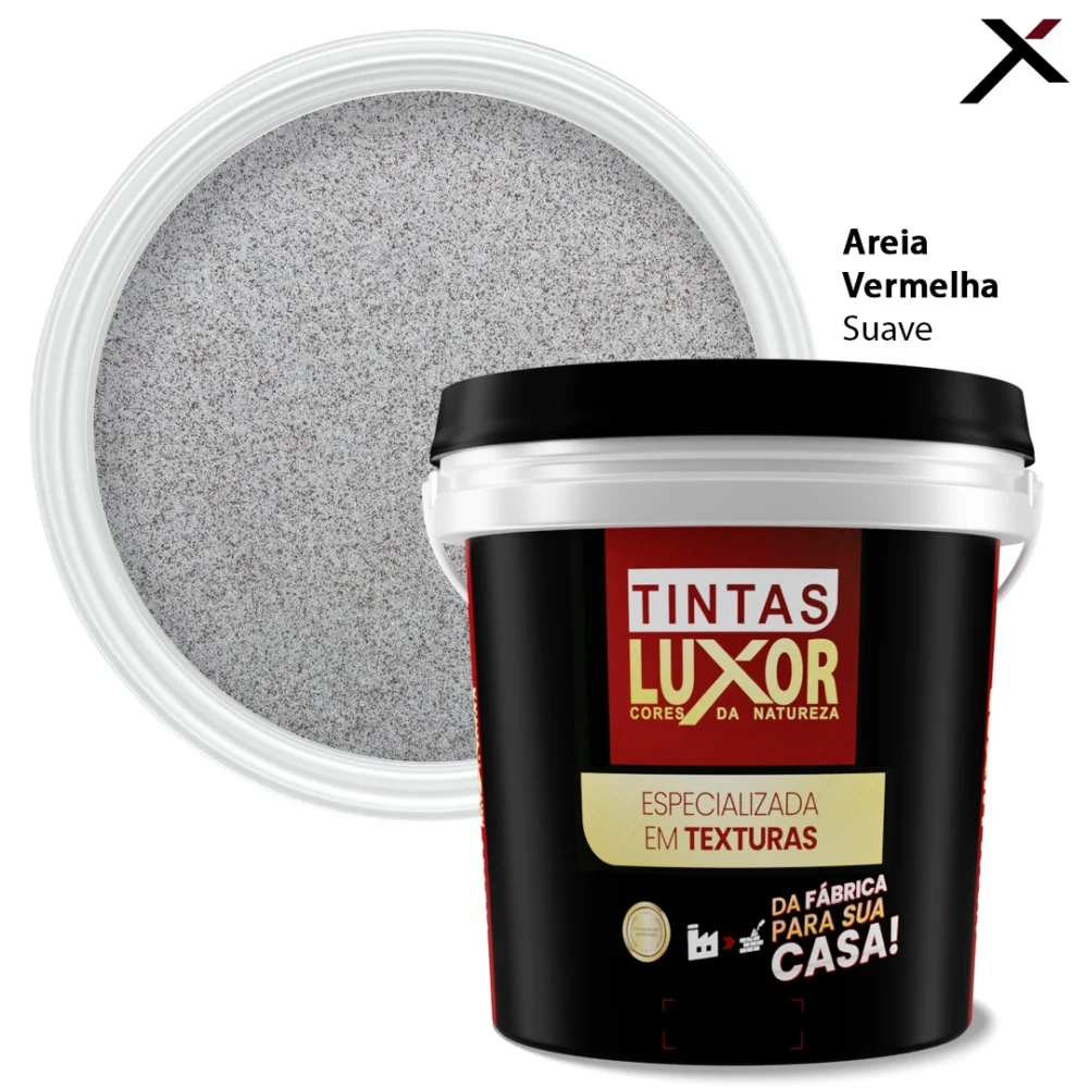 Textura Luxor Microsseixo Fino Areia Vermelha Suave