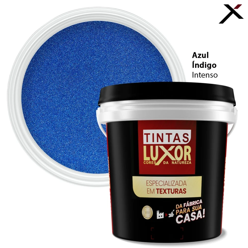 Textura Luxor Microsseixo Fino Azul Índigo Intenso