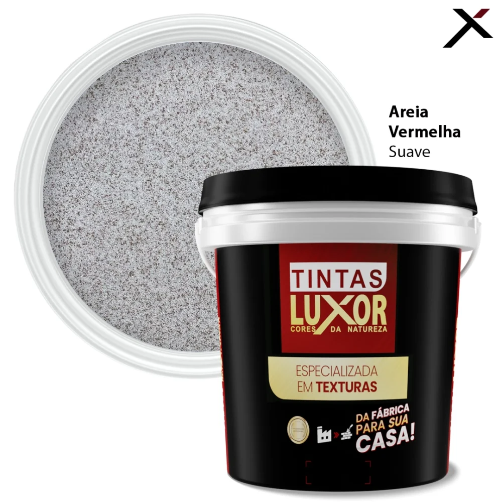 Textura Luxor Microsseixo Médio Areia Vermelha Suave