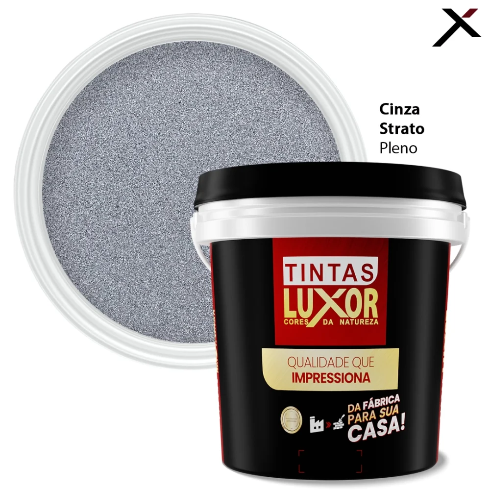 Textura Luxor Microsseixo Médio Cinza Strato Pleno