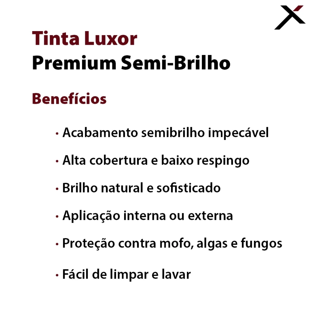 Tinta Luxor Premium Semi-Brilho