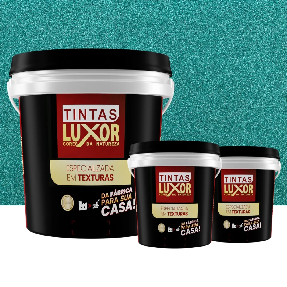Kit Microsseixo Fino Verde Jade Intenso Textura Luxor - Externo - Rende 7m²