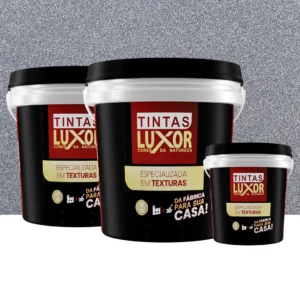 Kit Microsseixo Médio Grafite Textura Luxor - Interno - Rende 10m²